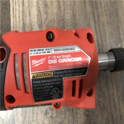 AS-IS Milwaukee FUEL 12V Lithium-Ion Brushless Cordless 1/4 in. Straight Die Grinder (Tool-Only)