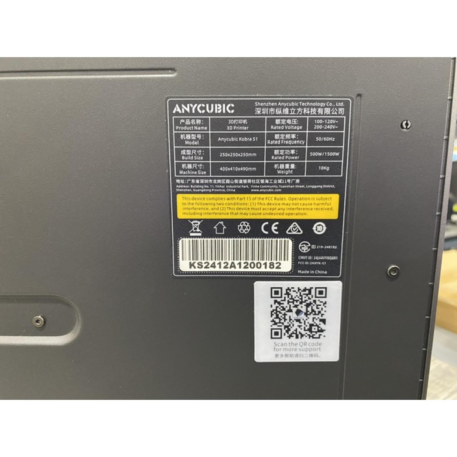 AS-IS Anycubic Kobra S1