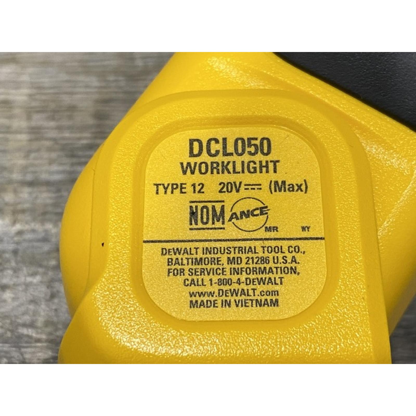 AS-IS DEWALT 20-Volt MAX Lithium-Ion Cordless LED Hand Held Area Light (Tool-Only)