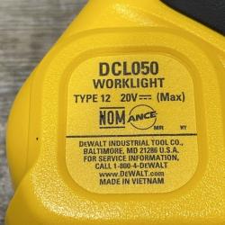 AS-IS DEWALT 20-Volt MAX Lithium-Ion Cordless LED Hand Held Area Light (Tool-Only)