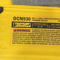 AS-IS DEWALT 20V 30 Degree Cordless Framing Nailer (Tool-Only)