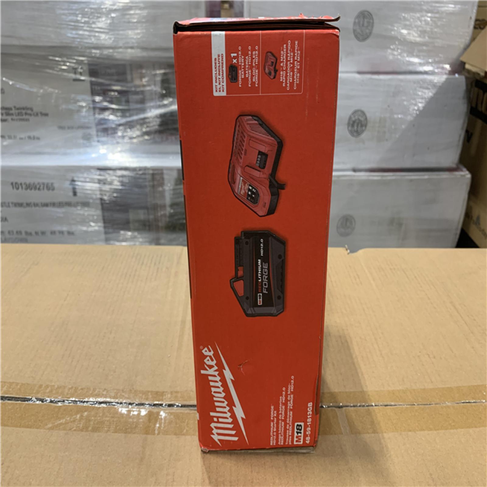NEW! - Milwaukee M18 18-Volt Lithium-Ion REDLITHIUM FORGE Starter Kit with 12. 0Ah Battery and Charger