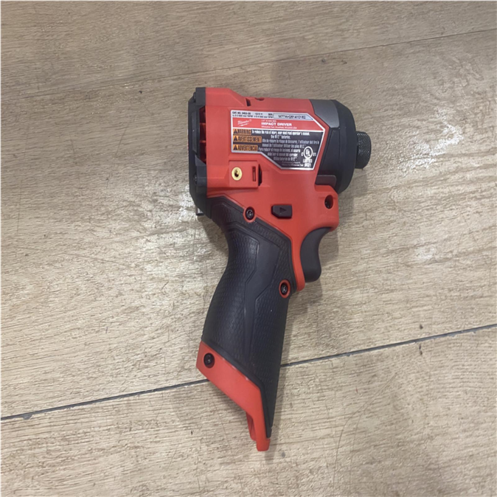 AS-IS Milwaukee FUEL 12V Lithium-Ion Brushless Cordless 1/4 in. Hex Impact Driver (Tool-Only)