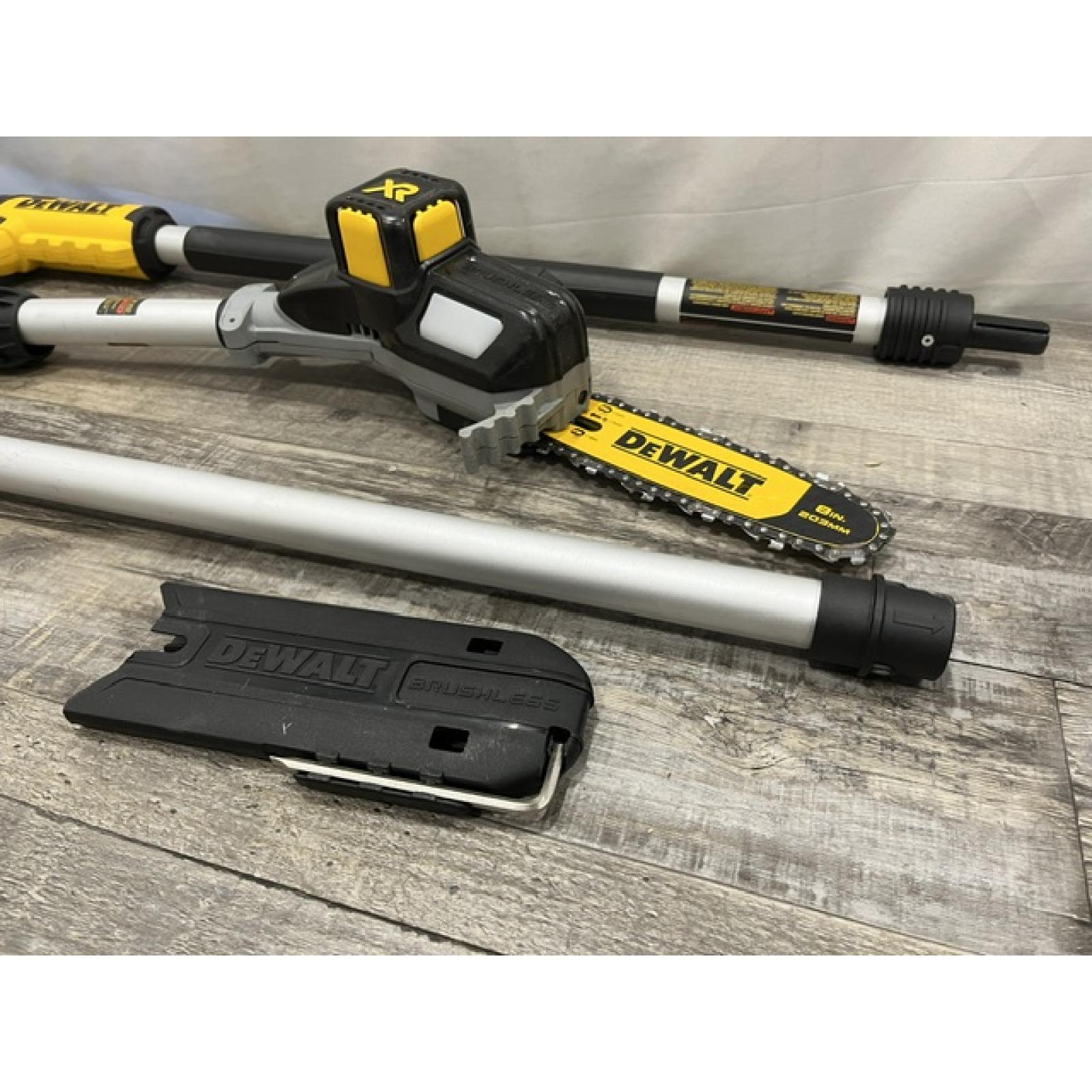 AS-IS DEWALT 20V MAX 8in. Brushless Cordless Battery Powered Pole Saw (Tool Only)
