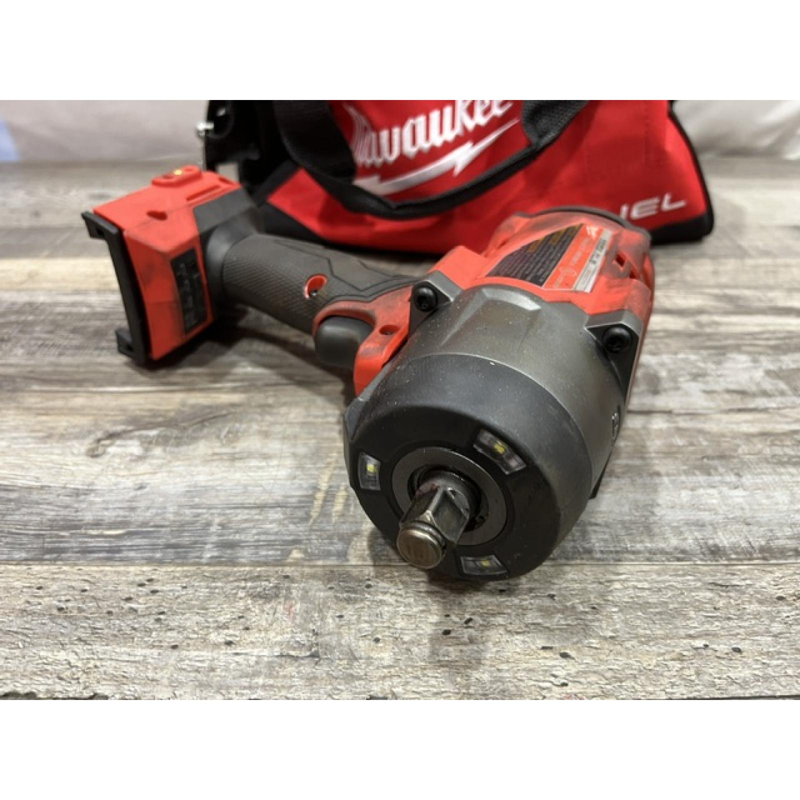 AS-IS Milwaukee FUEL 18V Lithium-Ion Brushless Cordless 1/2 in. Impact Wrench w/Friction Ring Kit