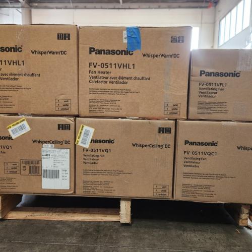 Phoenix NEW Mixed Panasonic Ventilator fans and Heaters Pallet (17-Total)