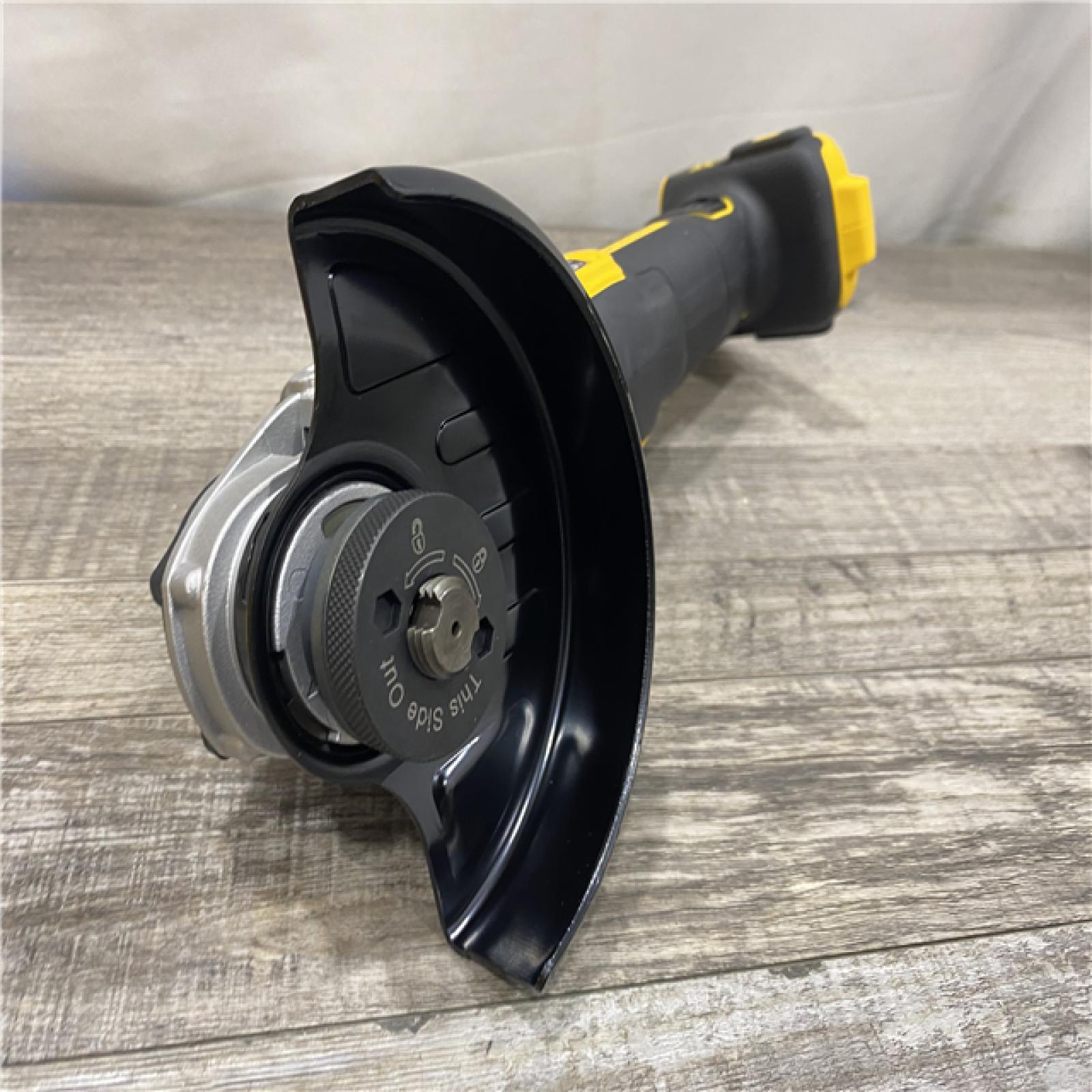 AS-IS DEWALT 20V MAX XR Cordless Brushless 4.5 in. Slide Switch Small Angle Grinder with Kickback Brake (Tool Only)