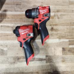 HOUSTON LOCATION - AS-IS (APPEARS LIKE NEW) Milwaukee  FUEL 12-Volt Lithium-Ion Brushless Cordless Hammer Drill and Impact Driver Combo Kit