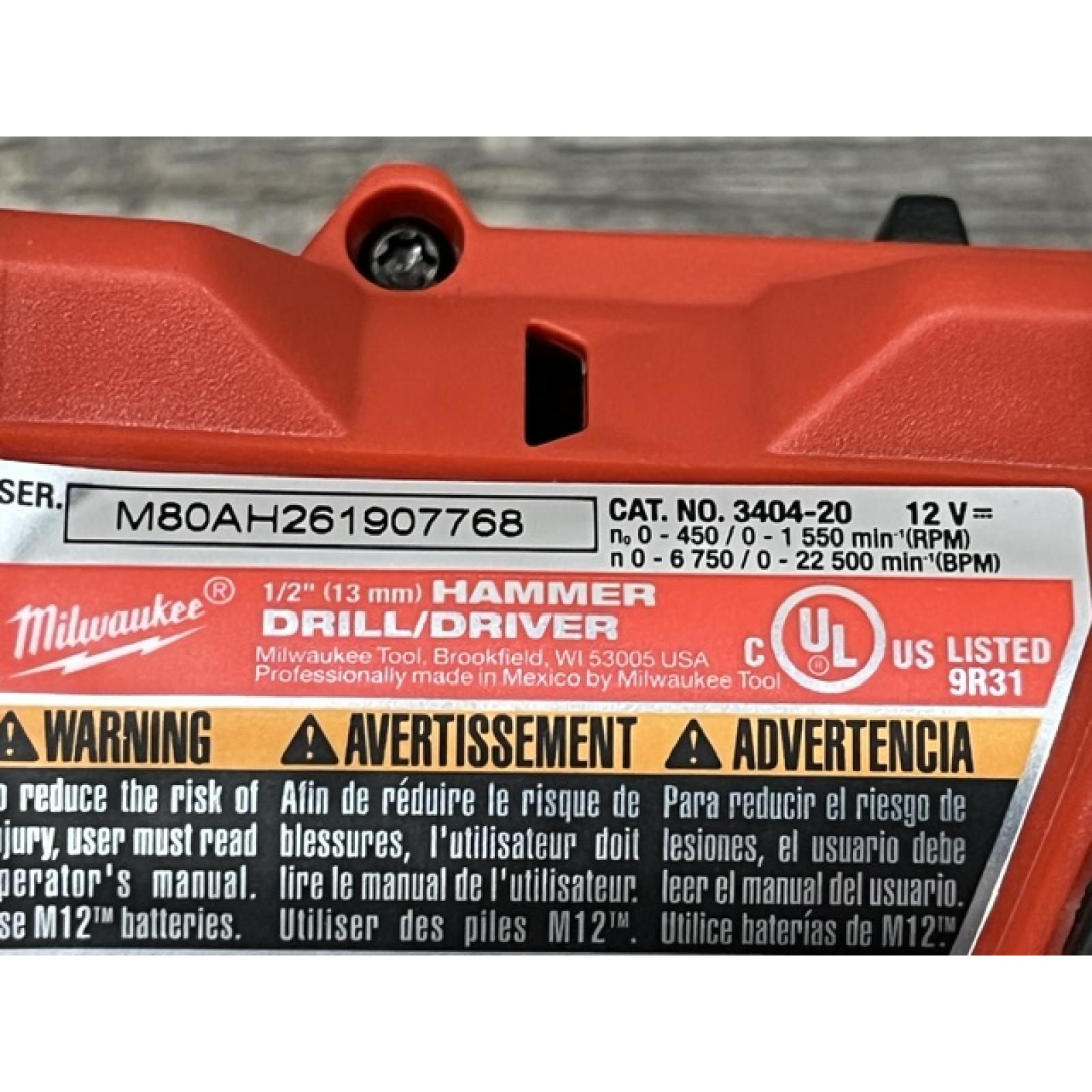 AS-IS Milwaukee FUEL 12-Volt Lithium-Ion Brushless Cordless Hammer Drill and Impact Driver Combo Kit