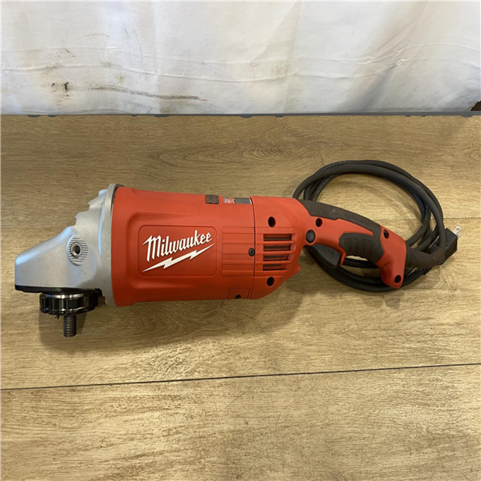AS-IS Milwaukee 15 Amp 7/9 in. Large Angle Grinder with Trigger Lock-On Switch