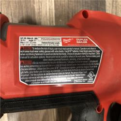 AS-IS Milwaukee M18 FUEL 18-Volt Brushless Lithium-Ion Cordless 21-Degree Duplex Nailer