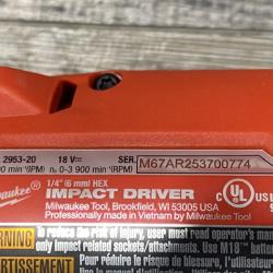 AS-IS Milwaukee FUEL 18V Lithium-Ion Brushless Cordless Hammer Drill and Impact Driver Combo Kit