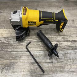 AS-IS DEWALT 20V MAX Cordless Brushless 4-1/2 in. Angle Grinder with Paddle Switch (Tool Only)