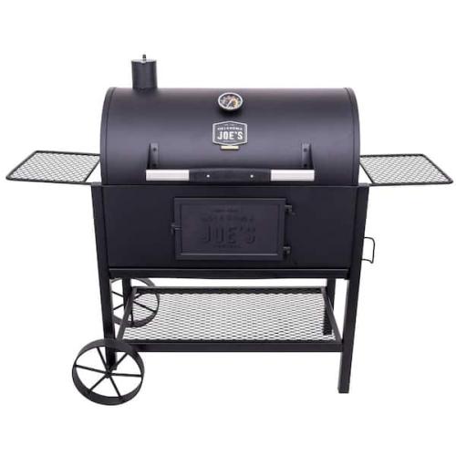 Phoenix NEW OKLAHOMA JOE'S Judge Charcoal Smoker and Grill with 540 sq. in. Cooking Area in Black