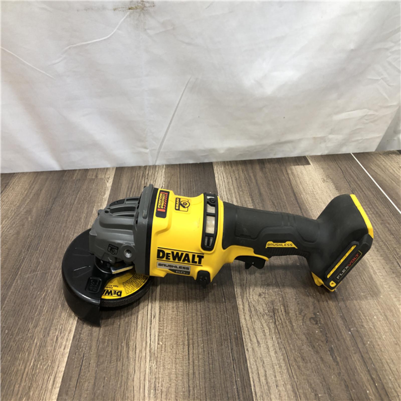 AS-IS DEWALT FLEXVOLT 60V MAX Cordless Brushless 4.5 in. to 6 in. Small Angle Grinder with Kickback Brake (Tool Only)