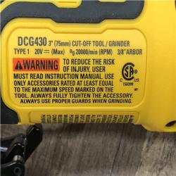 AS-IS DeWalt 20V MAX XR 3 in. Cordless Brushless Compact Cut-Off Tool Tool Only