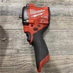 AS-IS Milwaukee FUEL 12V Lithium-Ion Brushless Cordless Stubby 3/8 in. Impact Wrench (Tool-Only)