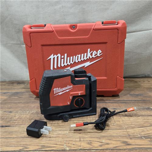 AS-IS Milwaukee 3521-21 4V Lithium-Ion Cordless USB Rechargeable Green Beam Cross Line Laser
