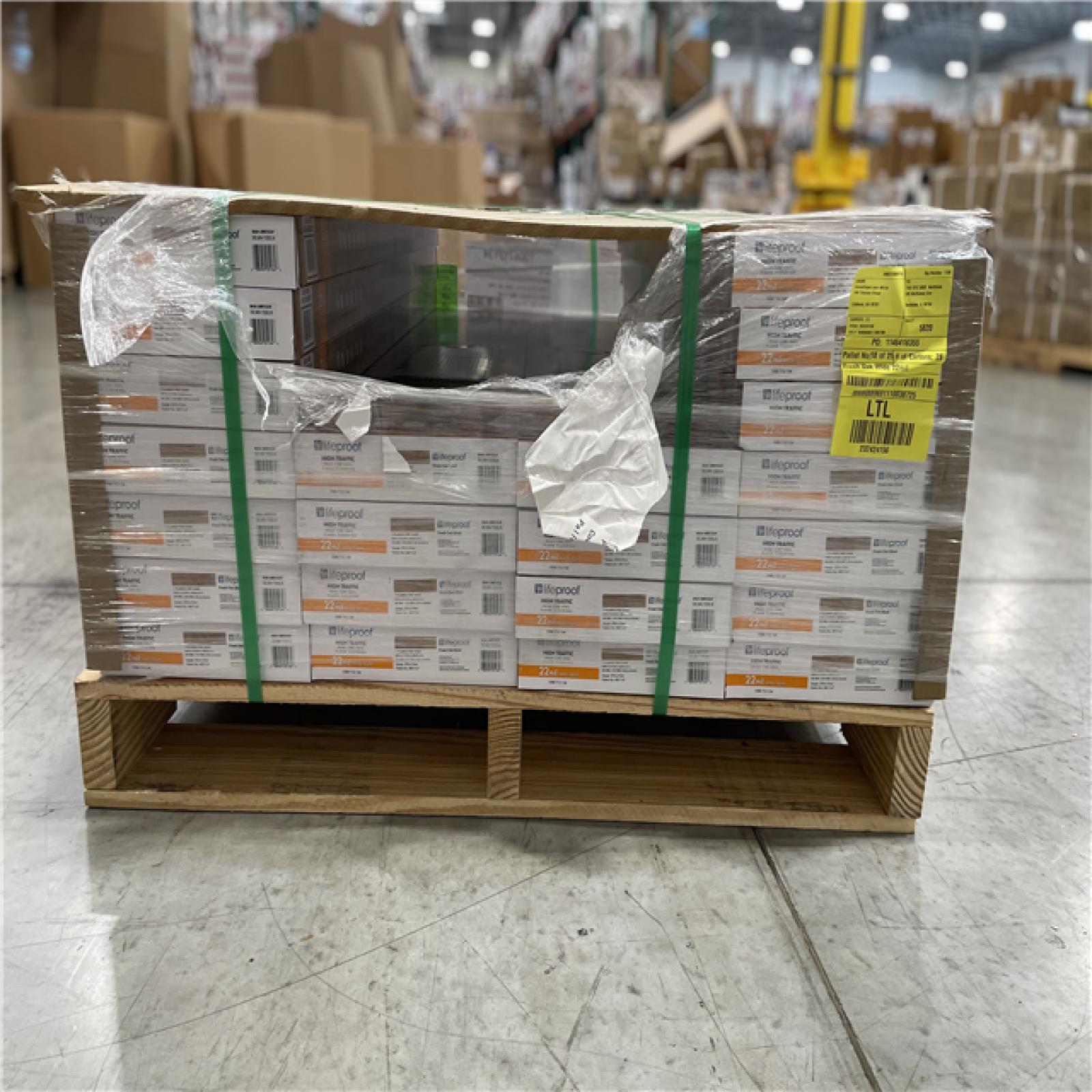 DALLAS LOCATION- LIFEPROOF Fresh Oak 22 MIL x 8.7 in. W x 48 in. L Click LocK Luxury Vinyl Flooring (22 CASES)