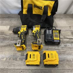AS-IS DEWALT ATOMIC 20V MAX Lithium-Ion Cordless 2-Tool Combo Kit