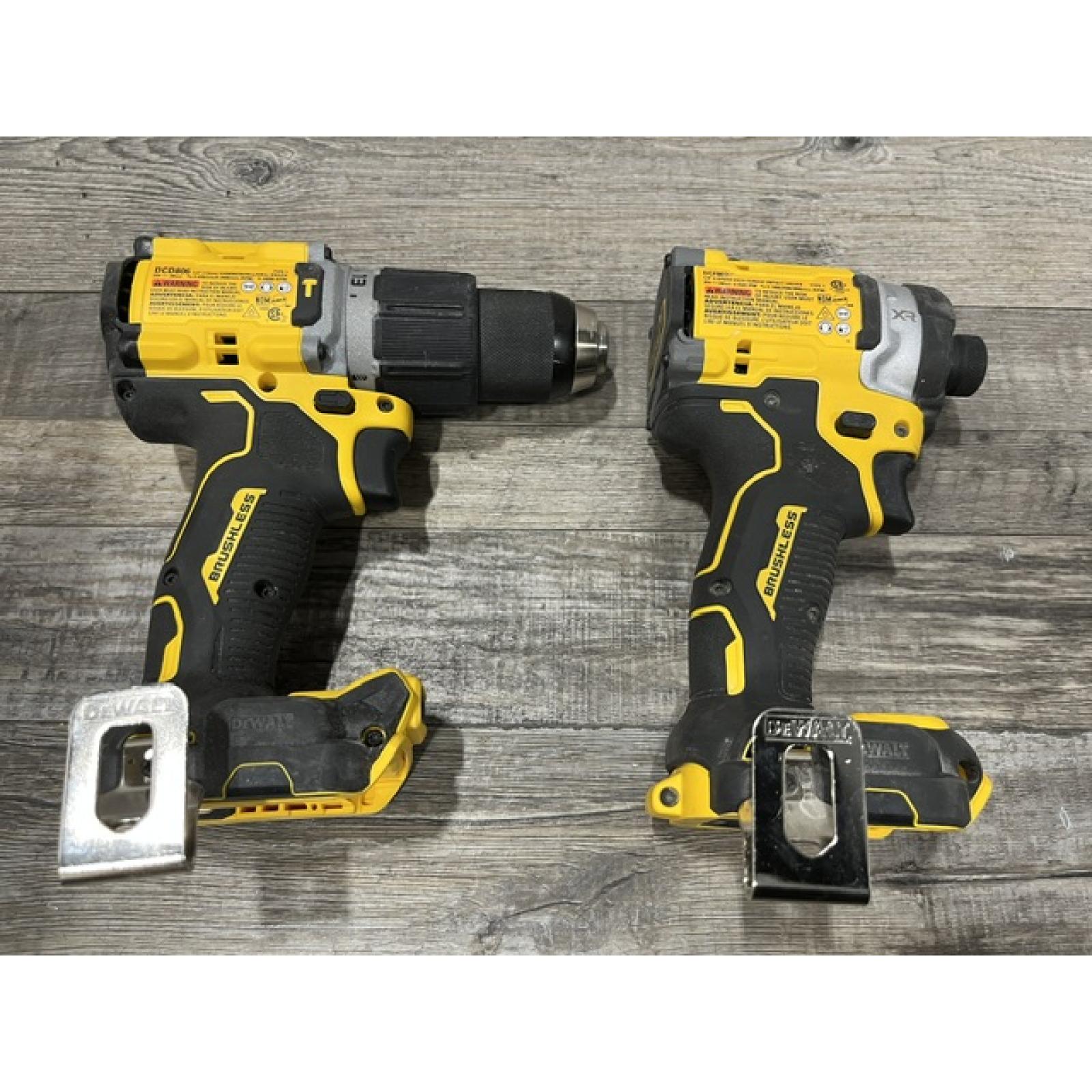 AS-IS DEWALT 20V XR Lithium-Ion Cordless 2-Tool Combo Kit