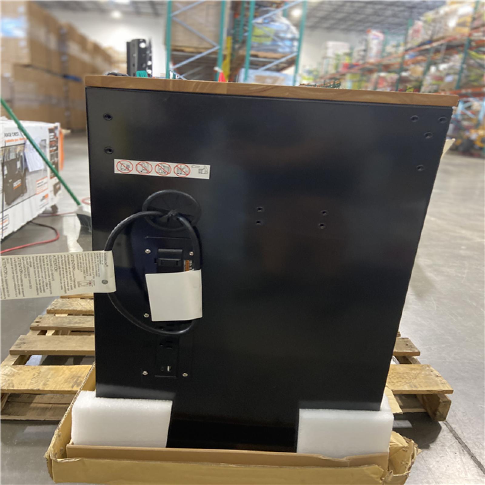 DALLAS LOCATION - Husky Tool Storage 46 in. W x 18 in. D 9-Drawer Mobile Workbench Cabinet in Gloss Black