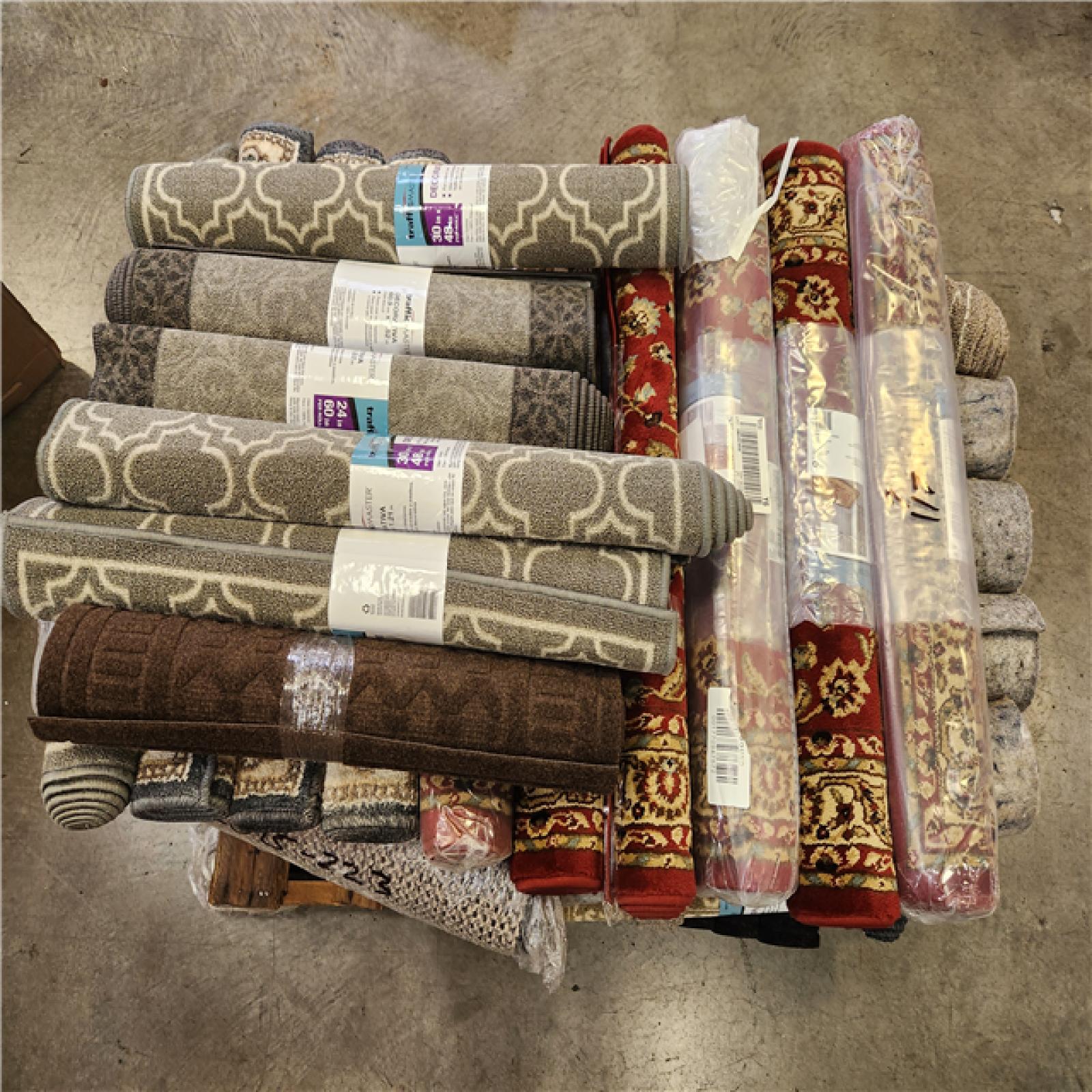 Phoenix Mixed Pallet of Rugs and Floor Mats (74-PIeces)