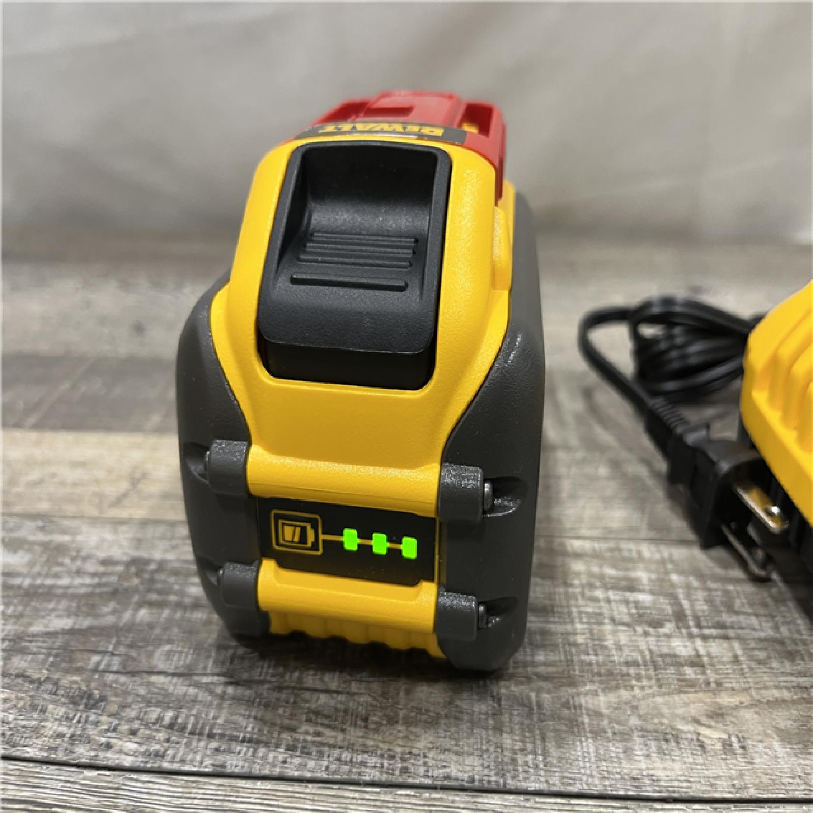 AS-IS DEWALT 20V/60V MAX FLEXVOLT Lithium-Ion 9.0Ah Battery and Charger Starter Kit