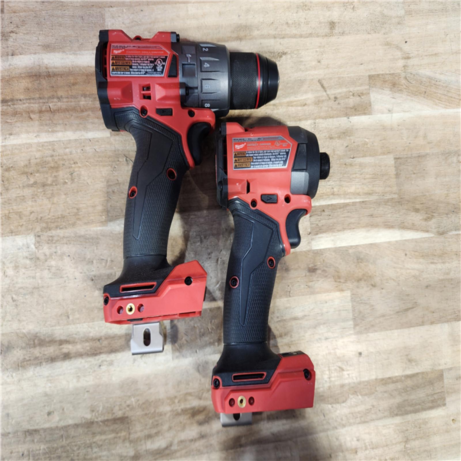 HOUSTON LOCATION - AS-IS Milwaukee FUEL 18V Lithium-Ion Brushless Cordless Hammer Drill and Impact Driver Combo Kit