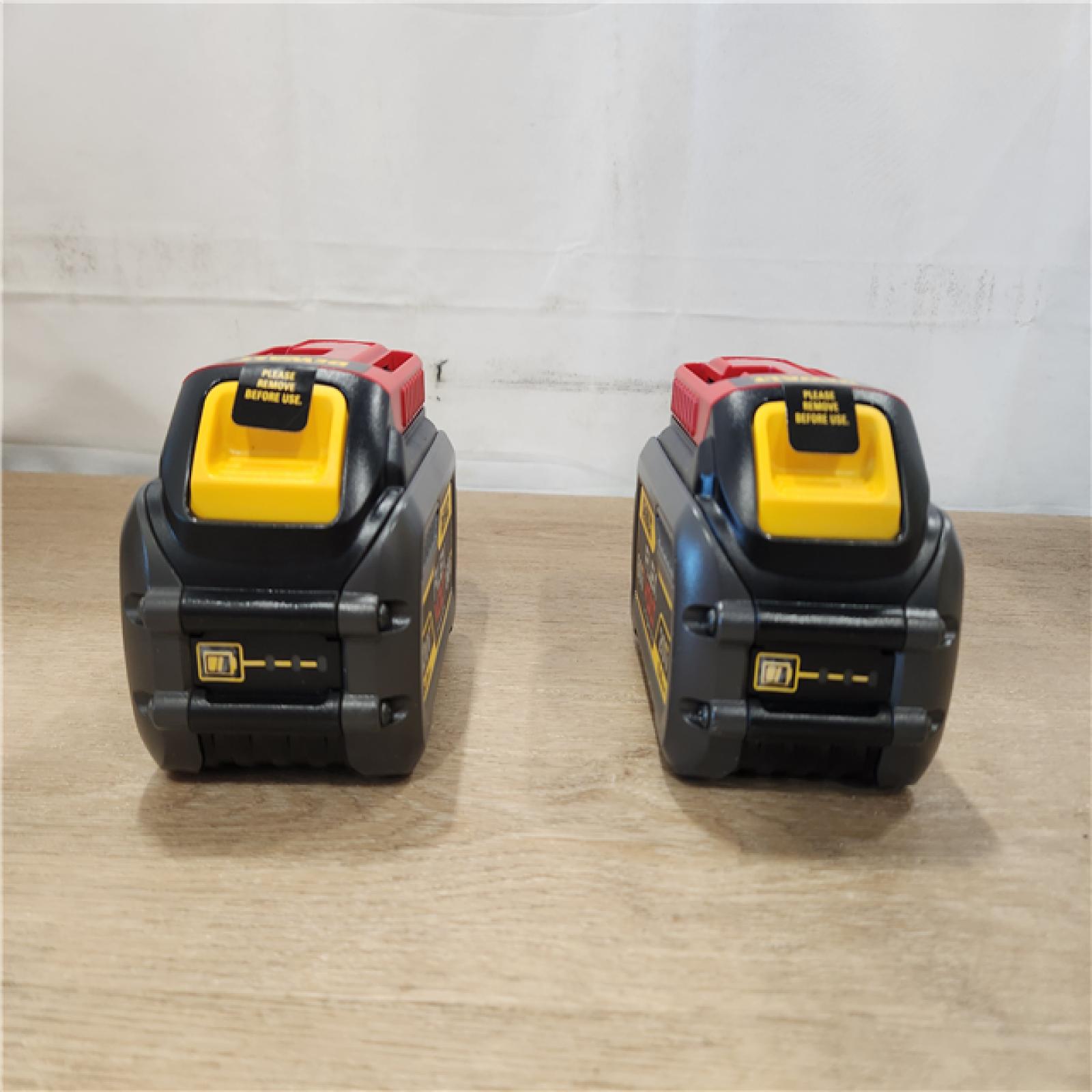 AS-IS-- DEWALT FLEXVOLT 20V/60V MAX Lithium-Ion 6.0Ah Battery Pack (2 Pack)