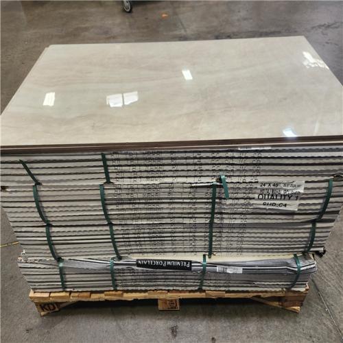 Phoenix NEW MSI Taj Mahal 24 in. x 48 in. Polished Porcelain Stone Look Floor and Wall Tile (480 sq. ft./480 Case)