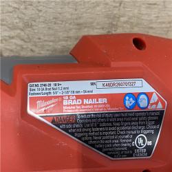 AS-IS Milwaukee FUEL 18-Volt Lithium-Ion Brushless Cordless Gen II 18-Gauge Brad Nailer (Tool-Only)