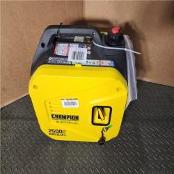 HOUSTON LOCATION - AS-IS CHAMPION 2500/1850-Watt Recoil Start Gasoline/Propane Powered Dual Fuel Inverter Generator with Quiet Technology and CO Shield