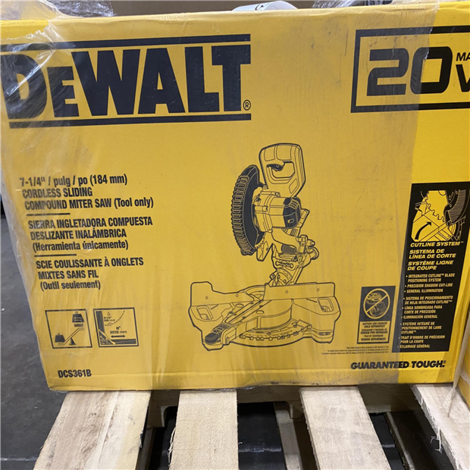 NEW- DEWALT 20V MAX Cordless 7-1/4 in. Sliding Miter Saw (Tool Only)