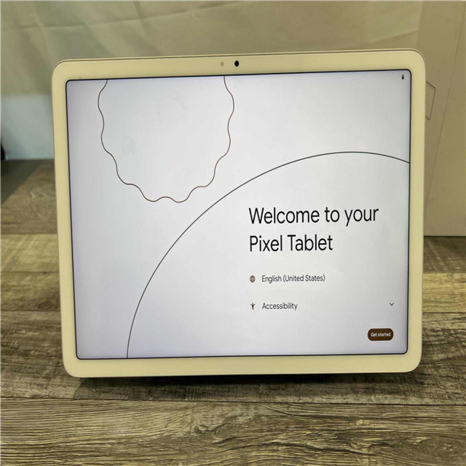 AS-IS Google Pixel Tablet 11 with Charging Speaker Dock - Porcelain