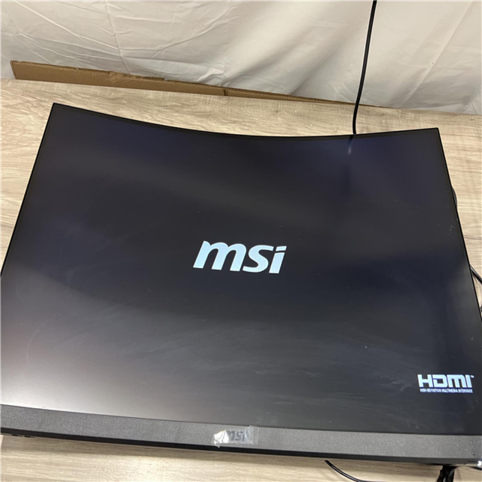 AS-IS MSi 31.5 Curved FHD Display  250Hz 1ms  Gaming Monitor