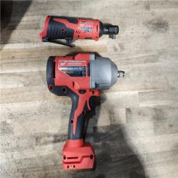 HOUSTON LOCATION - AS-IS Milwaukee 12/18V Lithium-Ion Cordless 3/8 in. Ratchet and 1/2 in. High Torque Impact Wrench with Friction Ring Combo Kit