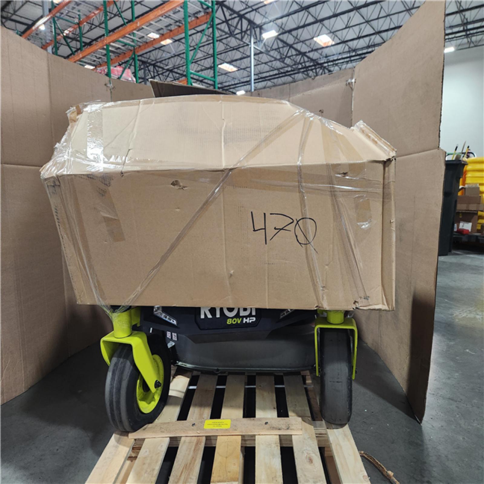 CALIFORNIA AS-IS RYOBI 80V HP RIDING MOWER