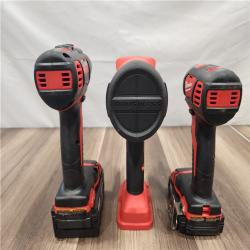 AS-IS- Milwaukee M18 18-Volt Lithium-Ion Cordless 9-Tool Combo Kit with 2-Batteries  Charger and Tool Bag