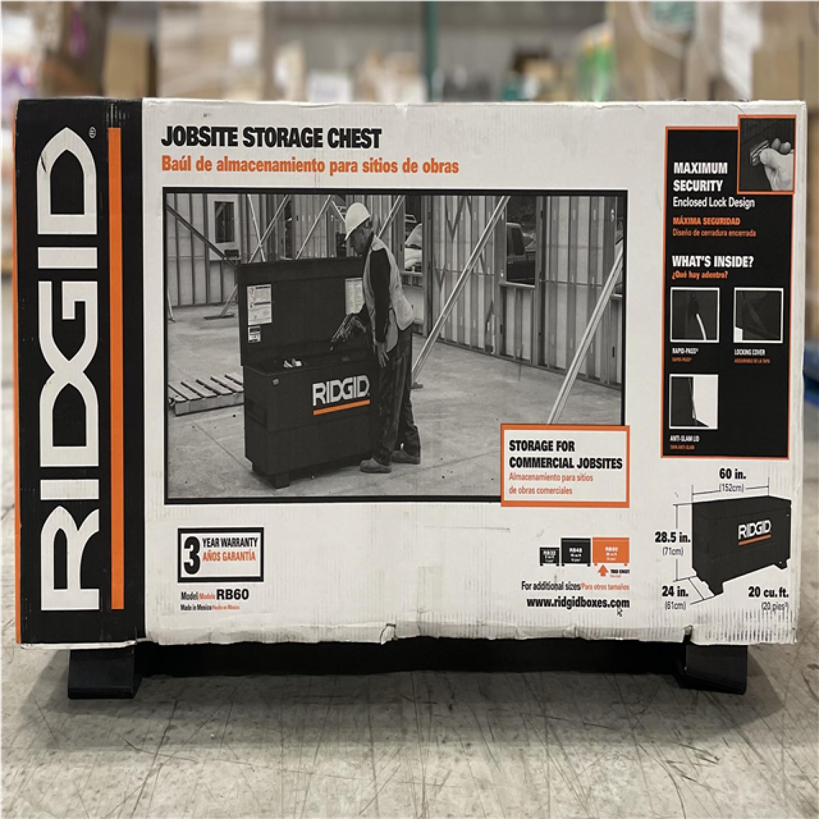 DALLAS LOCATION- RIDGID Universal Storage Chest 60 in. W x 24 in. D