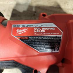 HOUSTON LOCATION - AS - IS Milwaukee FUEL 18-Volt Lithium-Ion Brushless Cordless Coil Roofing Nailer (Tool Only)