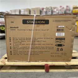 DALLAS LOCATION- NEW! BULL Stallion 4-Burner Cart Propane Grill in Stainless Steel