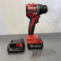 AS-IS - Milwaukee M18 18V Lithium-Ion Brushless Cordless 1/2 in. Compact Drill/Driver Kit