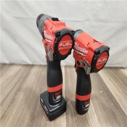 AS-IS- Milwaukee 12V Brushless Hammer Drill and Impact Driver Combo Kit