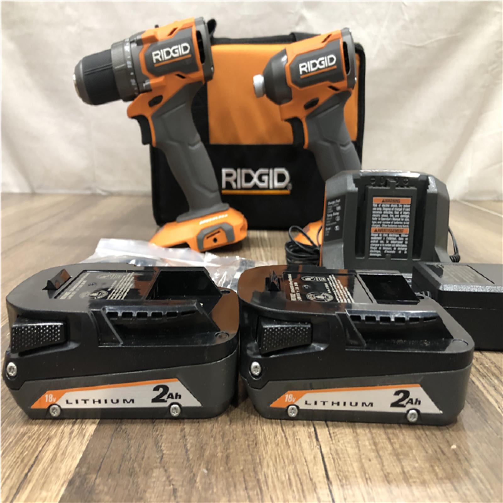 AS-IS RIDGID 18V SubCompact Brushless 2-Tool Combo Kit