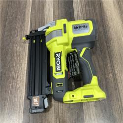 AS-IS RYOBI ONE+ 18V 18-Gauge Cordless AirStrike Brad Nailer (Tool Only)