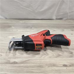AS-IS Milwaukee 2420-21 12V 1.5Ah Cordless Straight Handle Reciprocating Saw Kit
