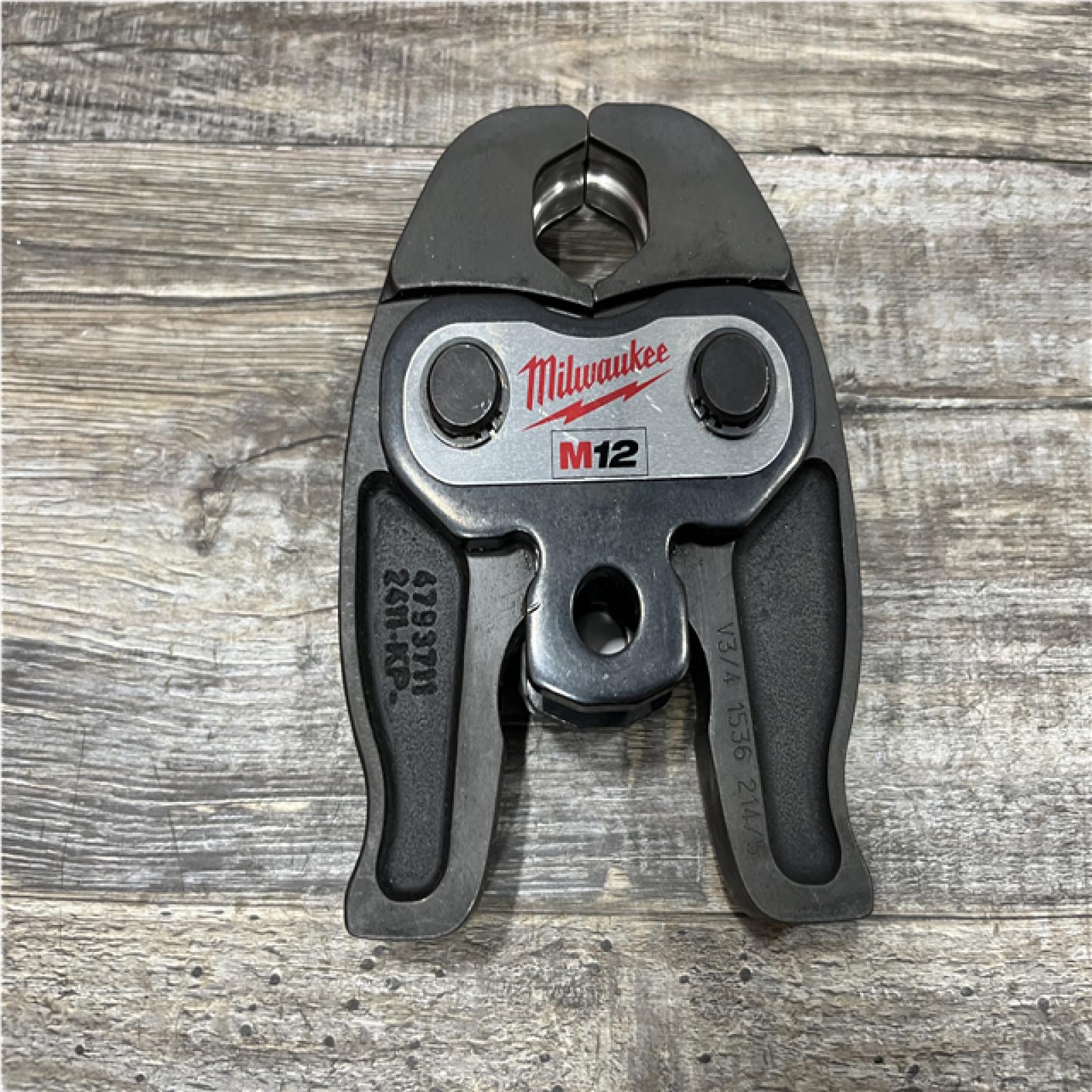 AS-IS Milwaukee 3/4 in. CTS Copper Press Tool Jaw for M12 FORCE LOGIC Press Tools