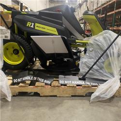 Dallas Location - As-Is RYOBI R1 80V HP Brushless Lithium Battery Cordless Electric 30 in. Riding Lawn Mower with 14 Ah Battery and Charger