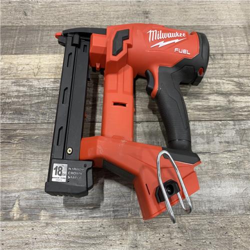 AS-IS Milwaukee  FUEL 18-Volt Lithium-Ion Brushless Cordless 18-Gauge 1/4 in. Narrow Crown Stapler (Tool-Only)